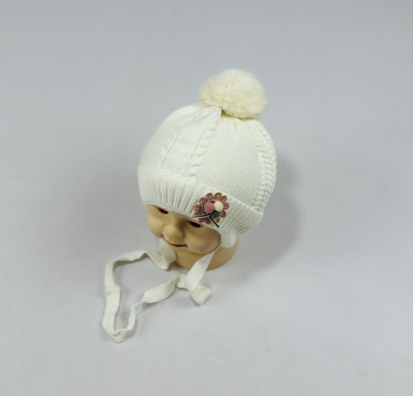 Шапка малютка арт.1045 (молочный)